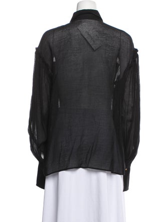 BGL Long Sleeve Button-Up Top