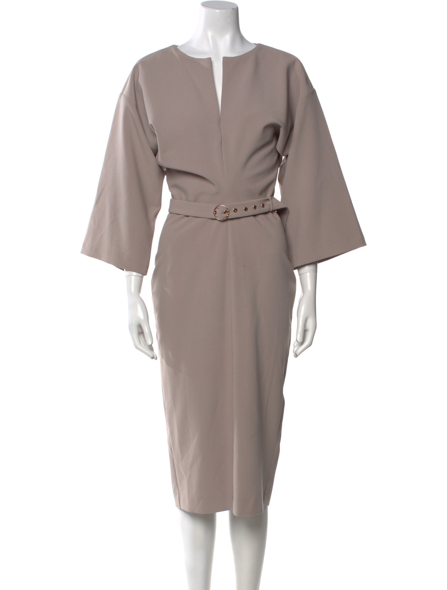 BGL V-Neck Midi Length Dress