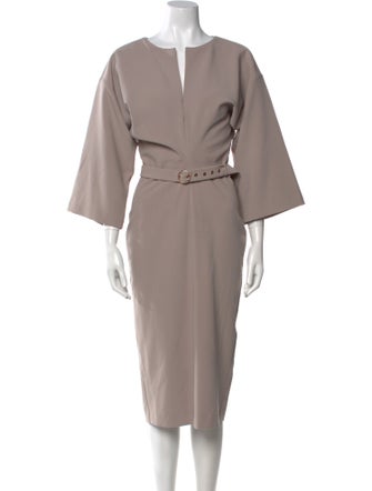 BGL V-Neck Midi Length Dress