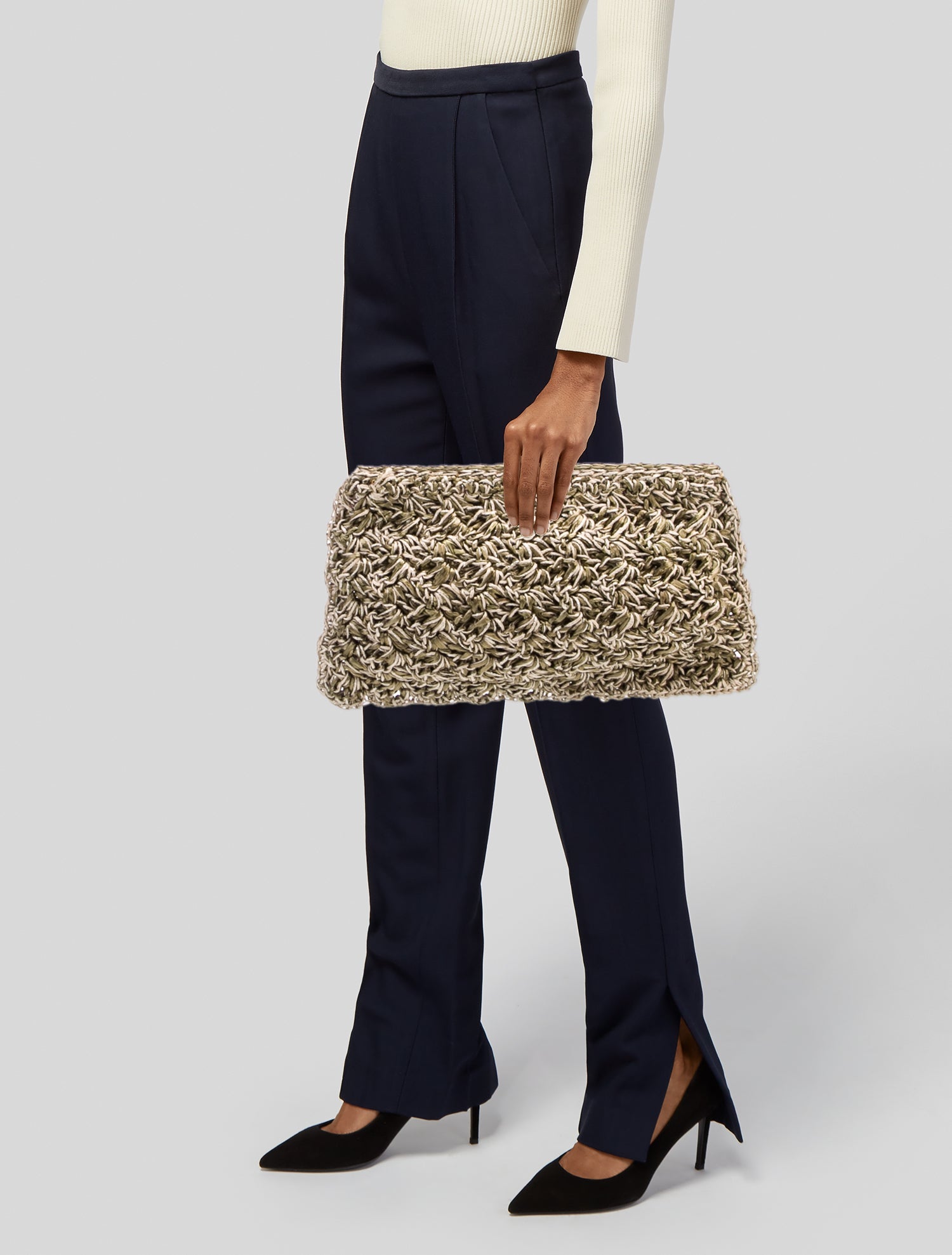 Lorenza Gandaglia Raffia Clutch