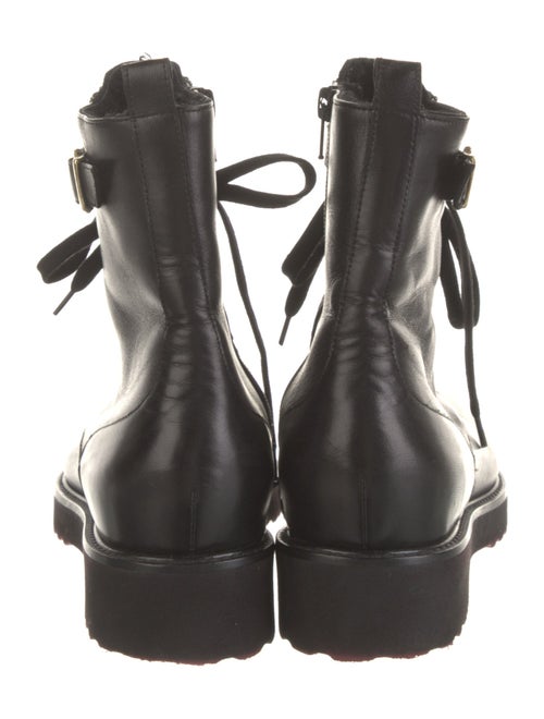 Luca Grossi Leather Combat Boots