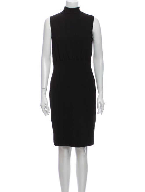 Love Moschino Turtleneck Knee-Length Dress Black