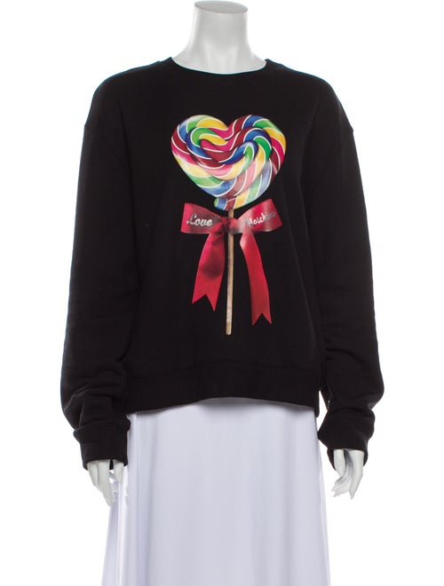 Love Moschino Graphic Print Crew Neck Sweatshirt B
