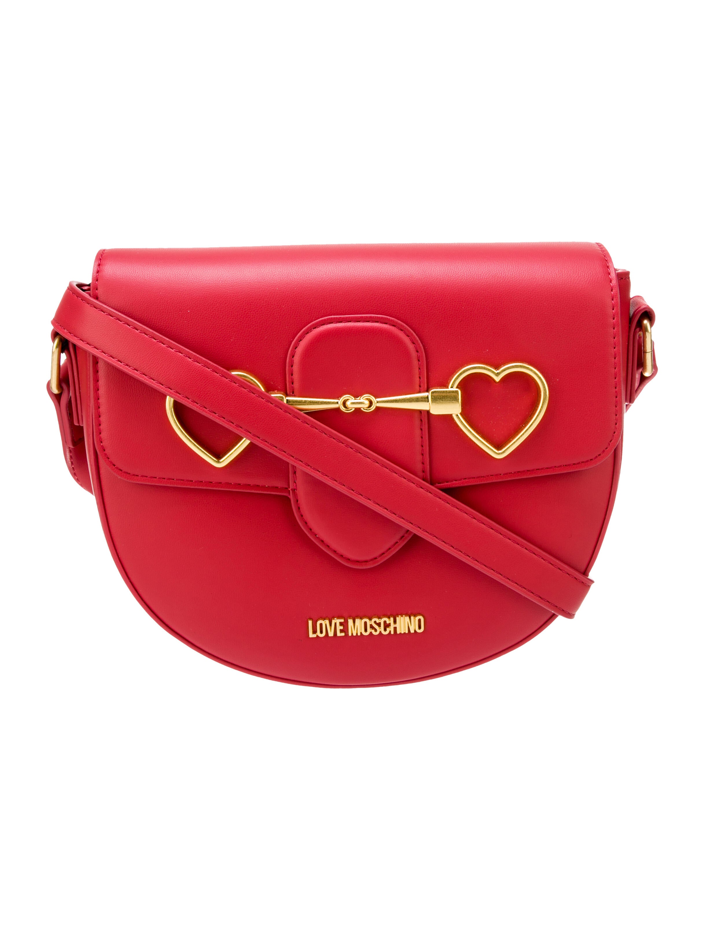 Love Moschino Leather Crossbody Bag Red Crossbody Bags, Handbags WLH31701 The RealReal