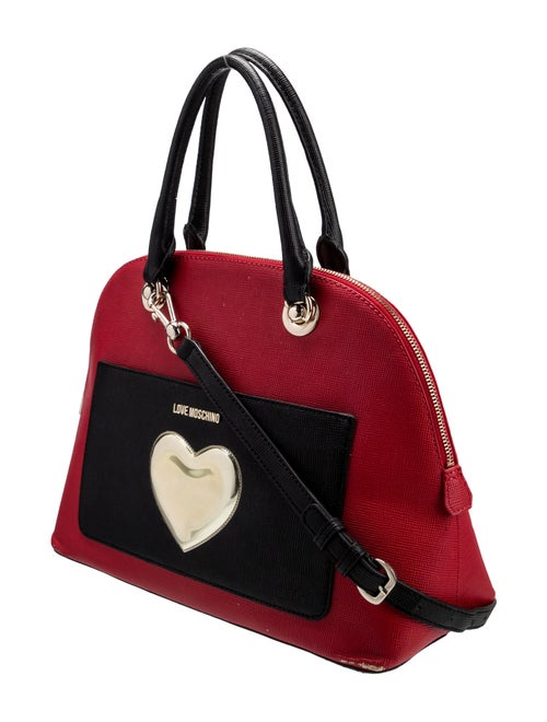 Love Moschino Saffiano Leather Top Handle Bag