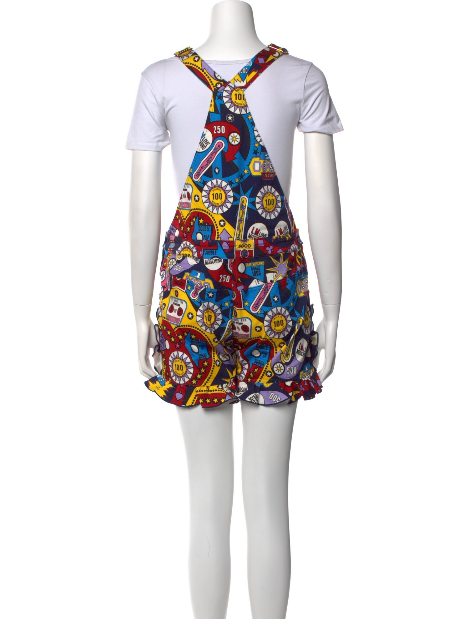 Love Moschino Printed Square Neckline Romper