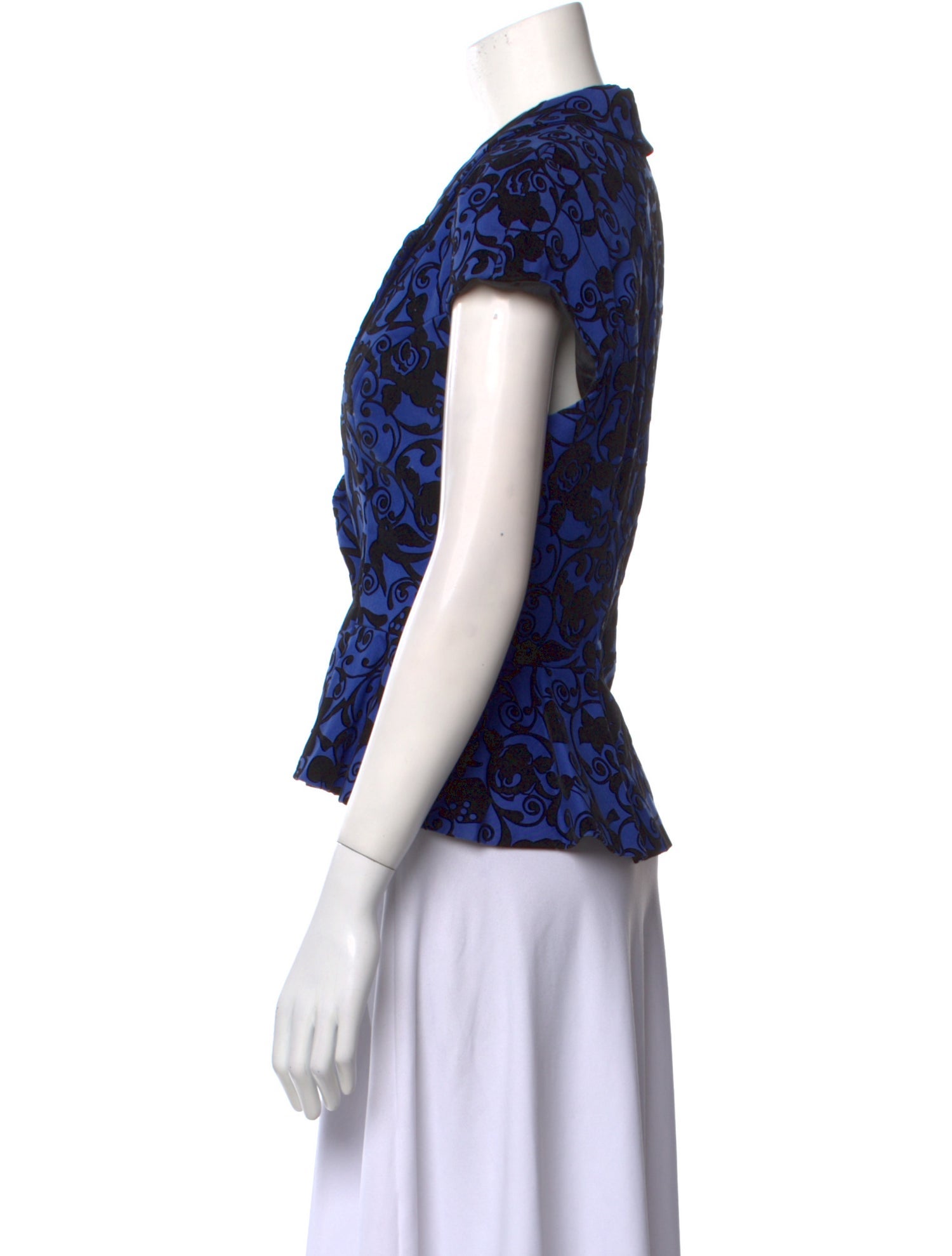 Love Moschino Printed V-Neck Crop Top