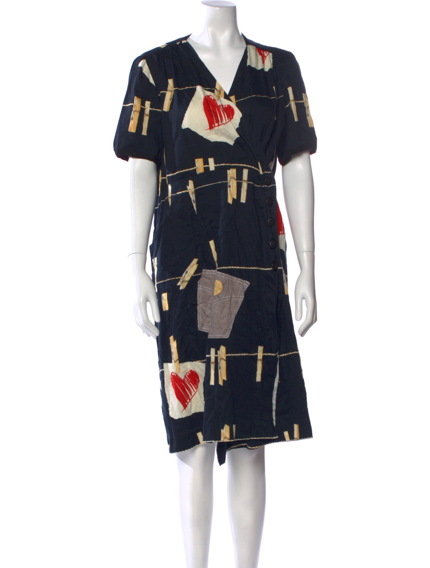 Love Moschino Printed Knee-Length Dress