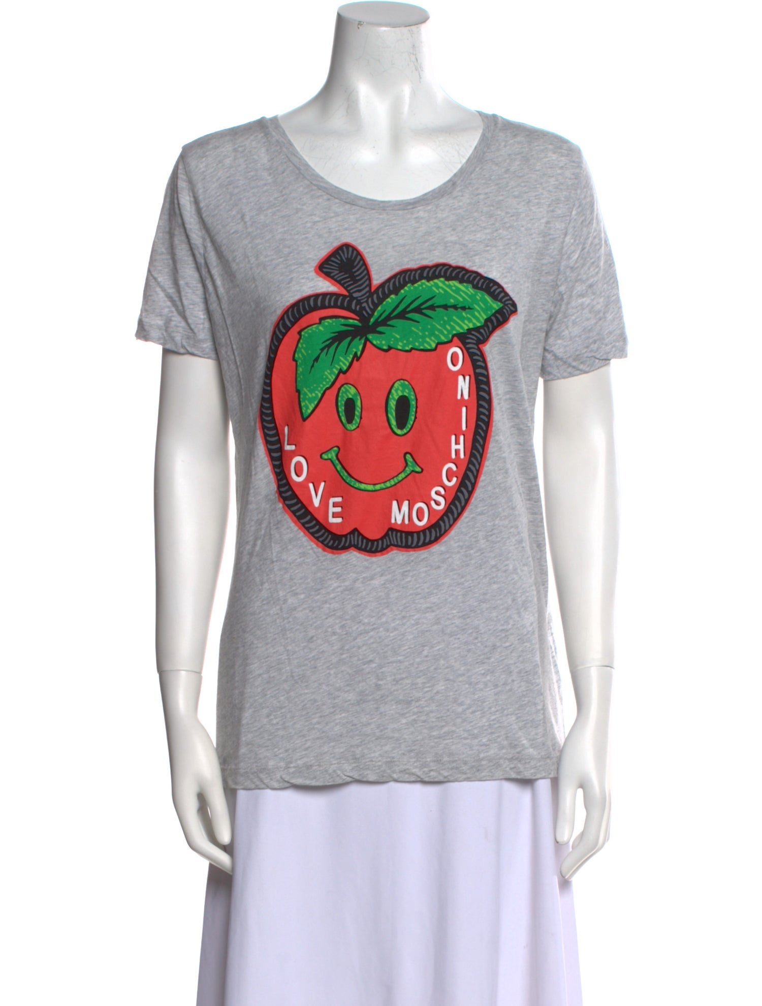Love Moschino Graphic Print Crew Neck T-Shirt
