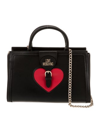 Love Moschino Leather Top Handle Bag