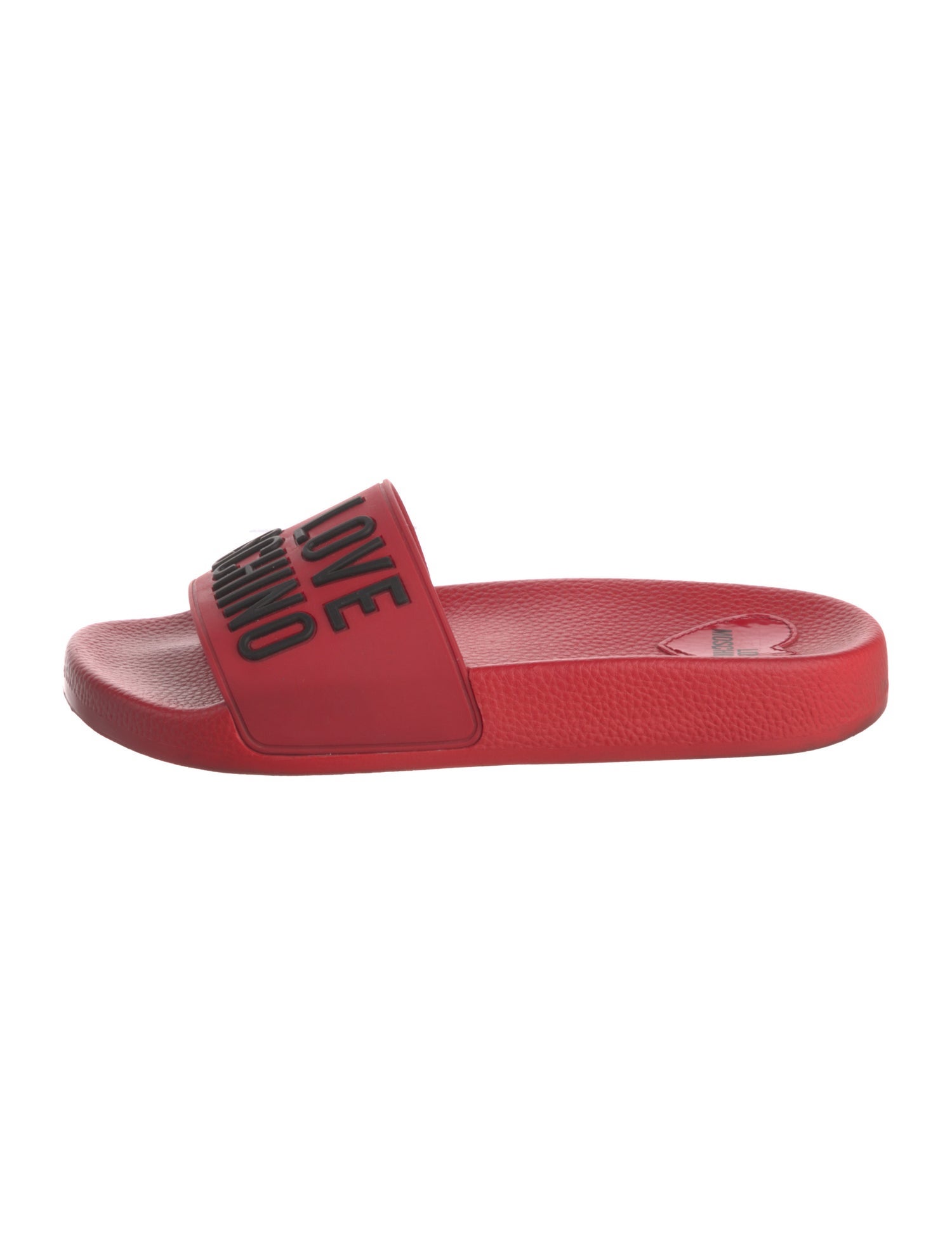 Love Moschino Mesh Printed Slides
