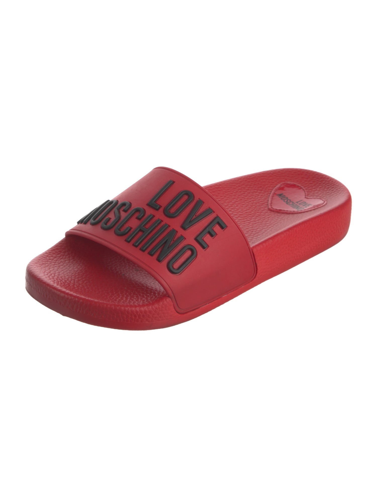 Love Moschino Mesh Printed Slides