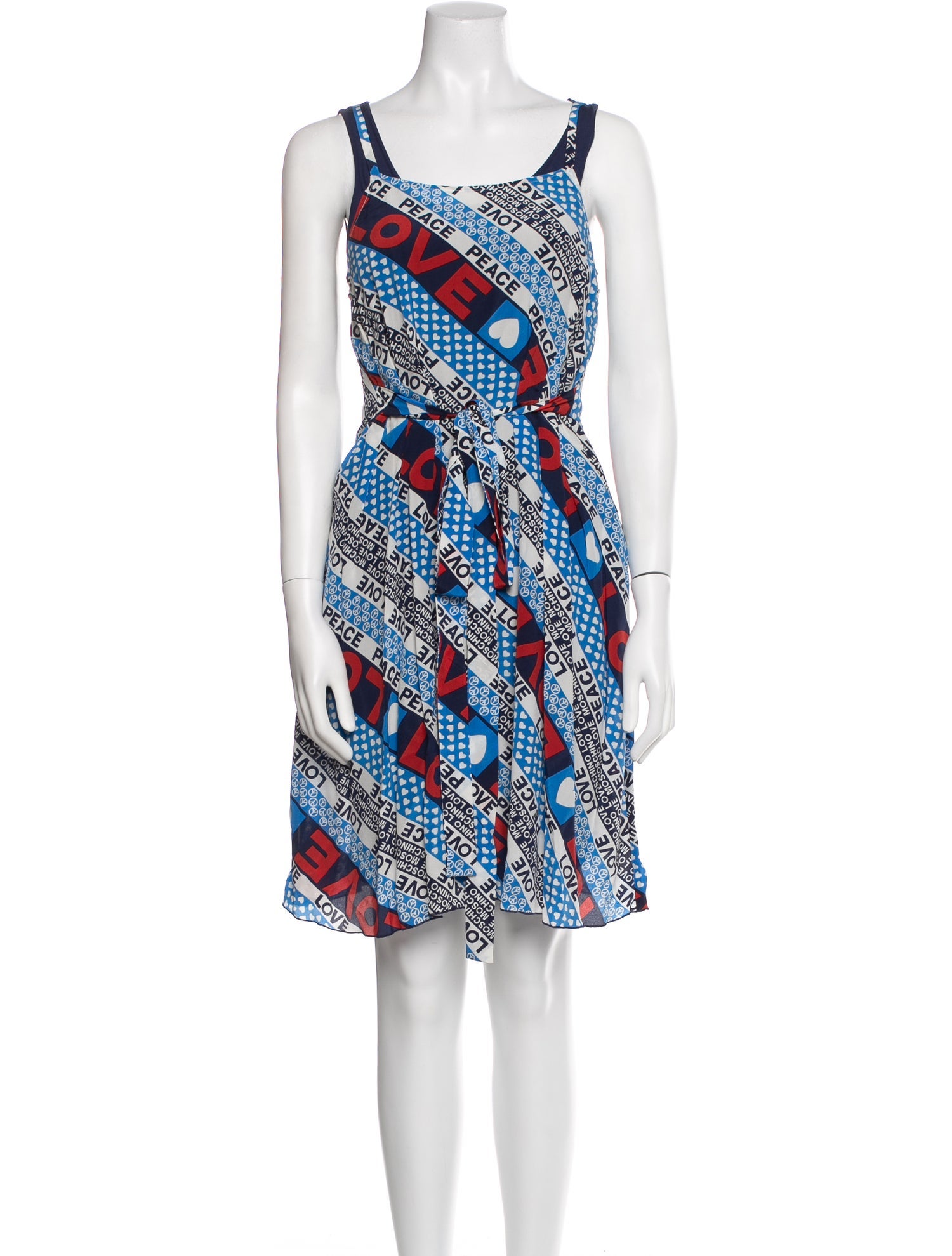 Love Moschino Silk Knee-Length Dress