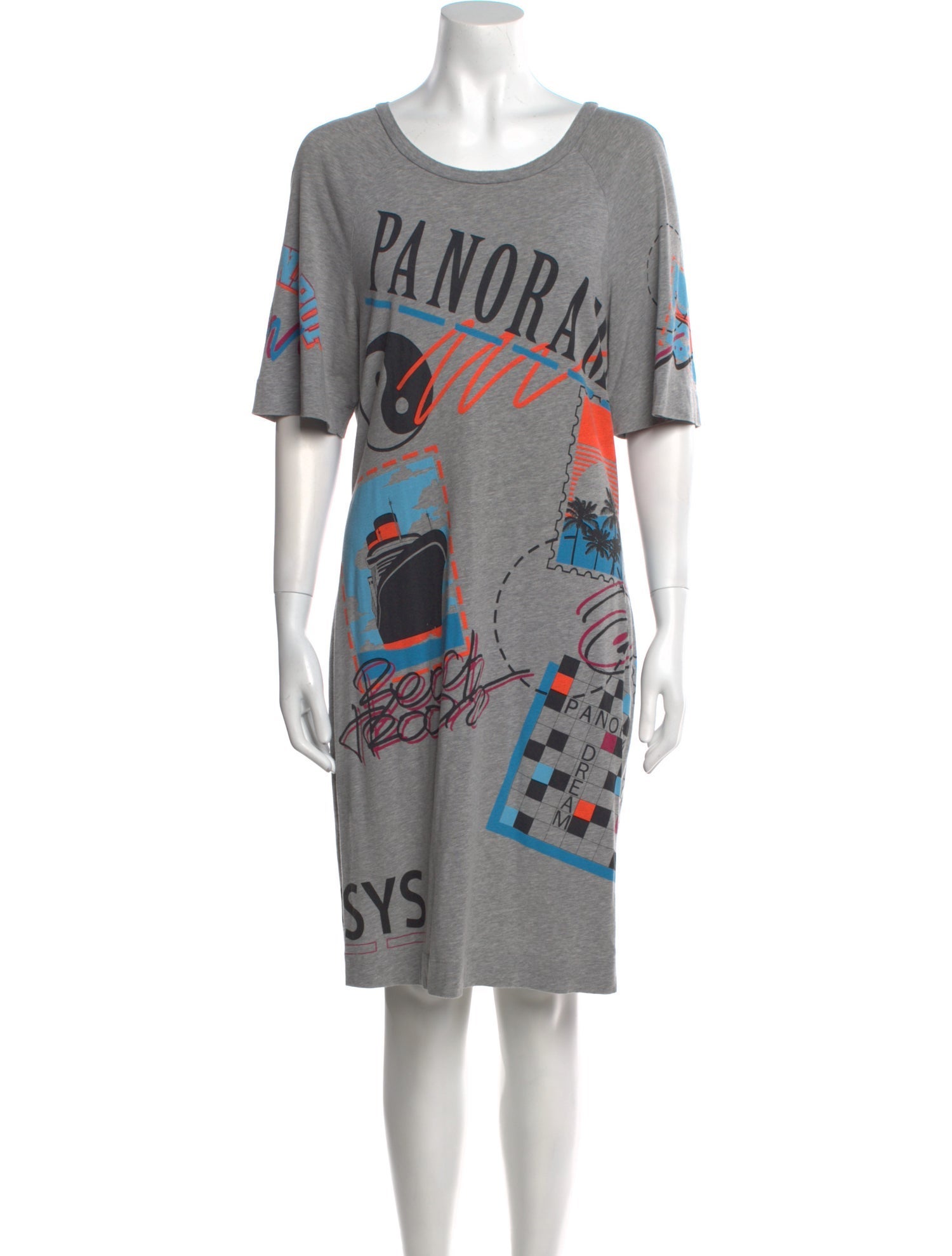 Love Moschino Graphic Print Knee-Length Dress