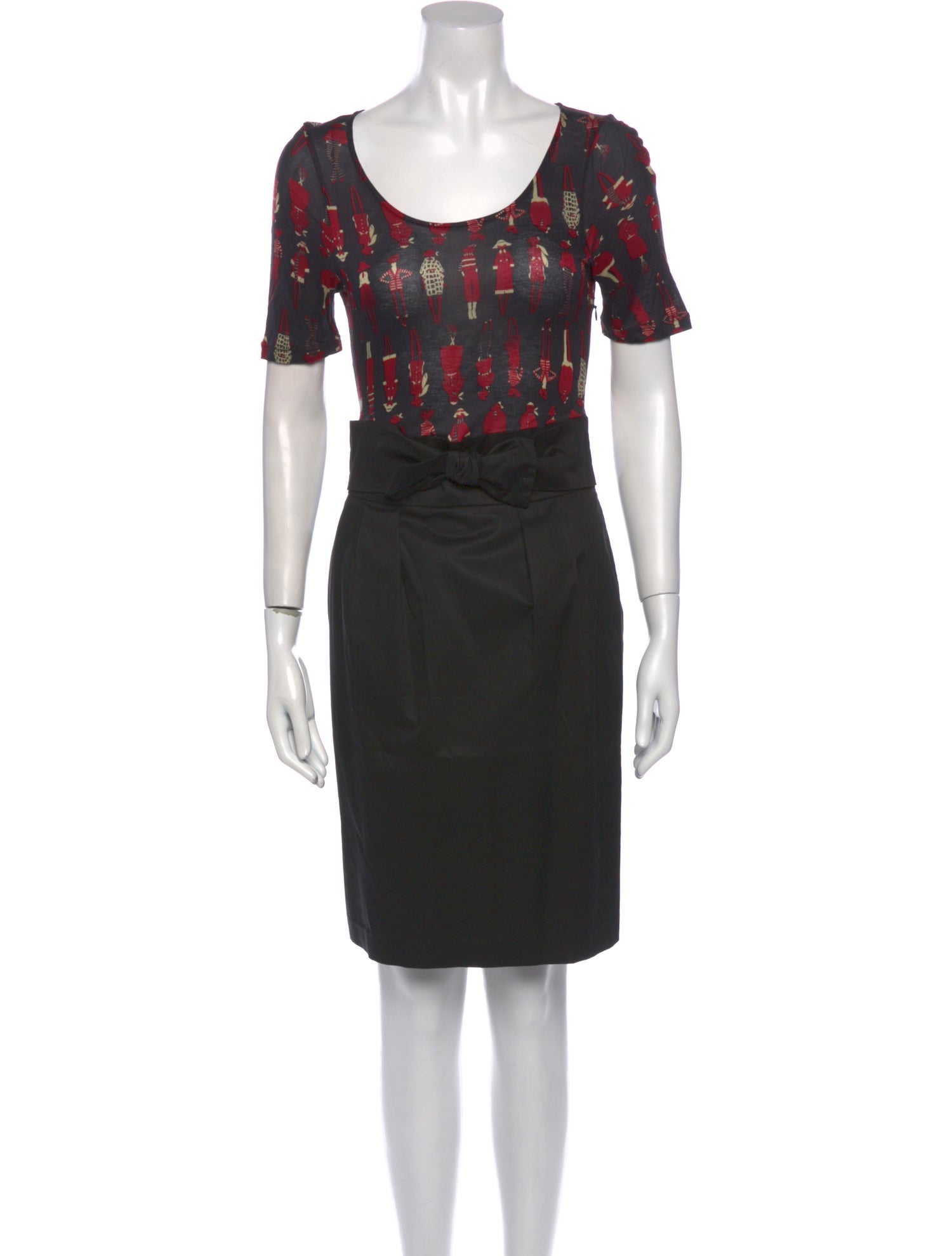 Love Moschino Printed Knee-Length Dress