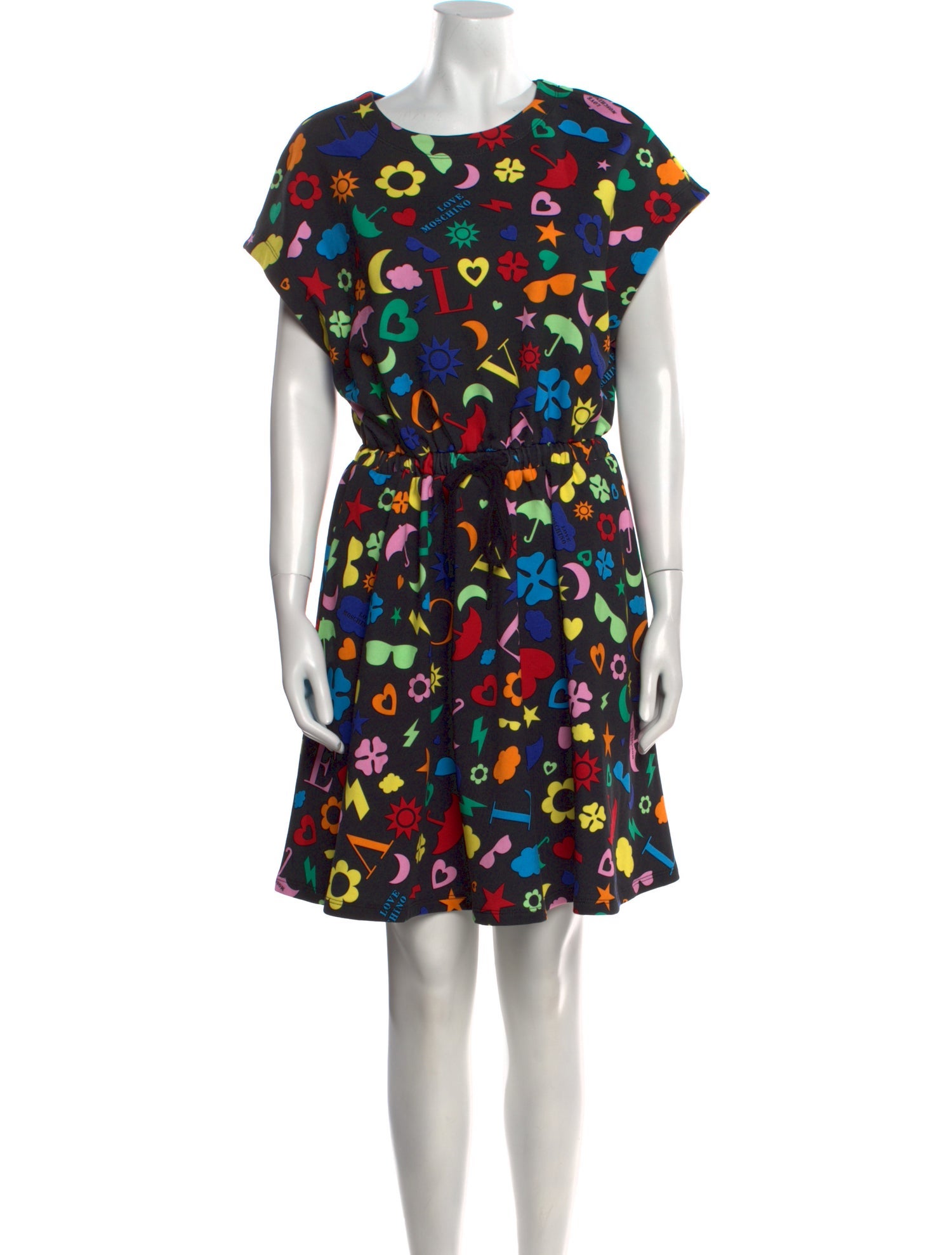 Love Moschino Printed Knee-Length Dress