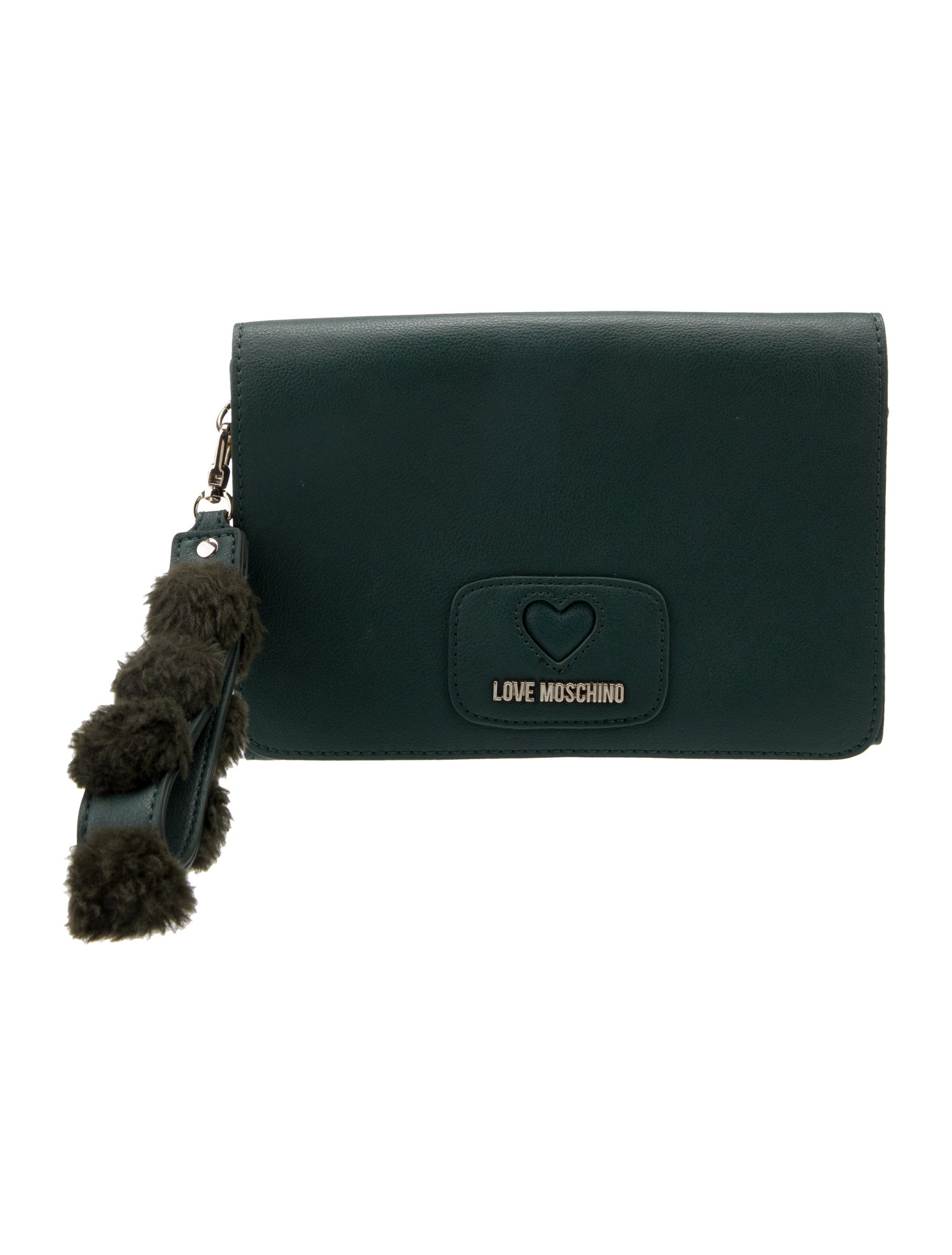 Love Moschino Vegetarian Leather Clutch