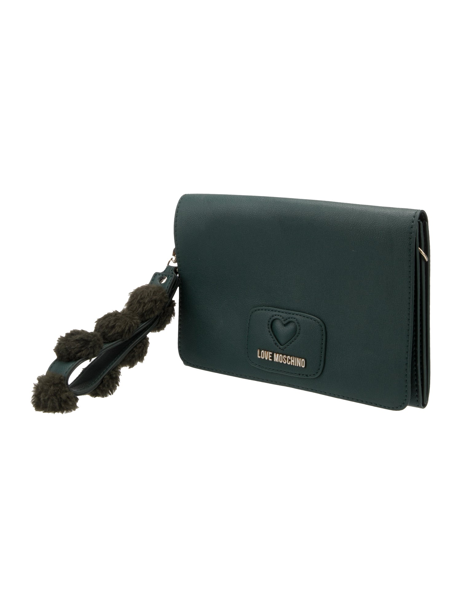 Love Moschino Vegetarian Leather Clutch