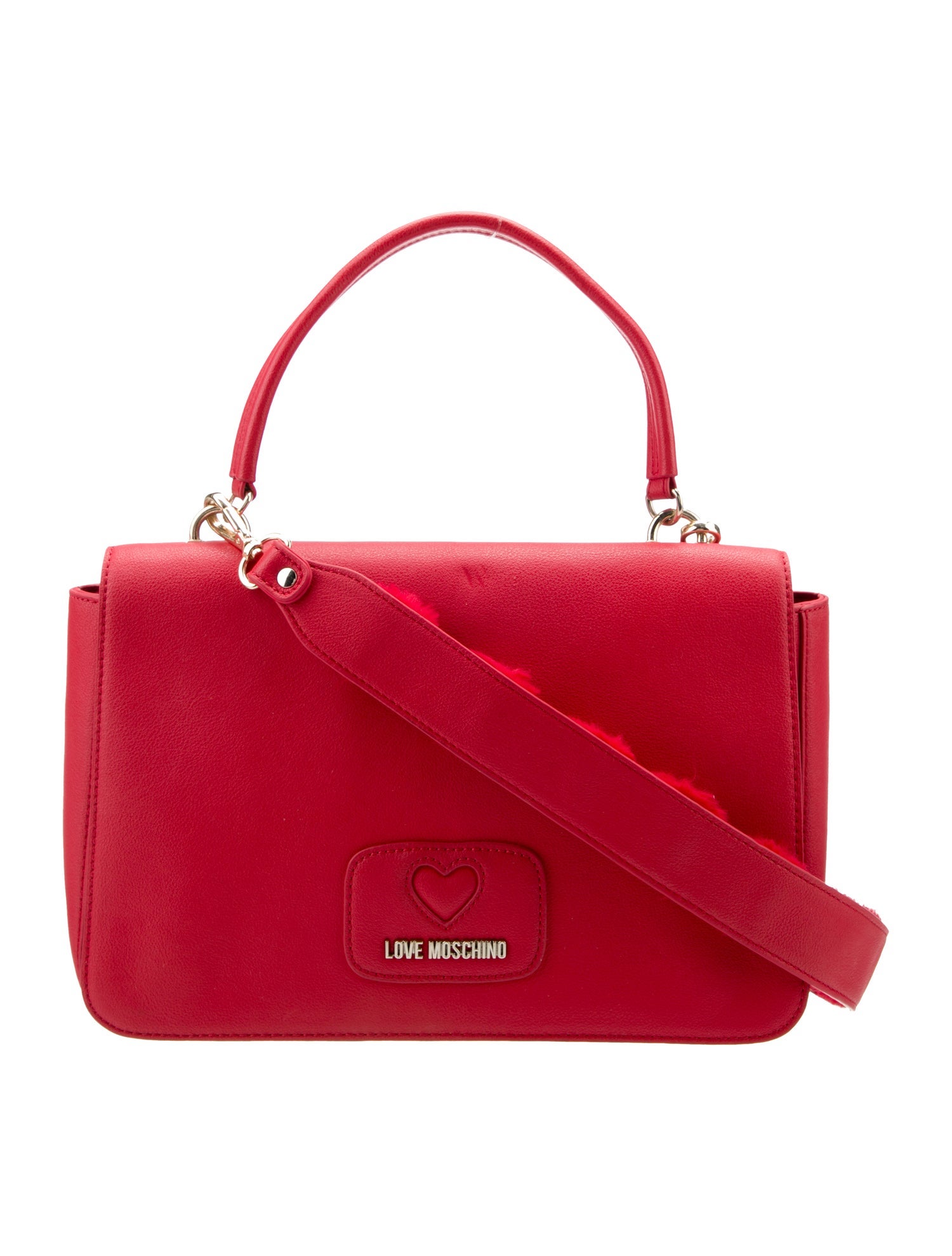 Love Moschino Vegetarian Leather Top Handle Bag