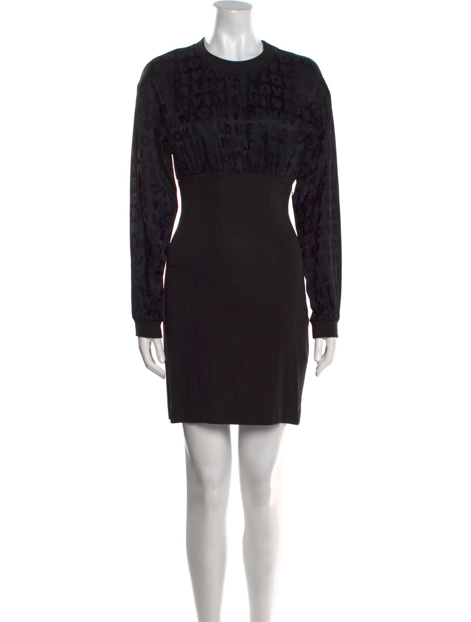 Love Moschino Crew Neck Mini Dress