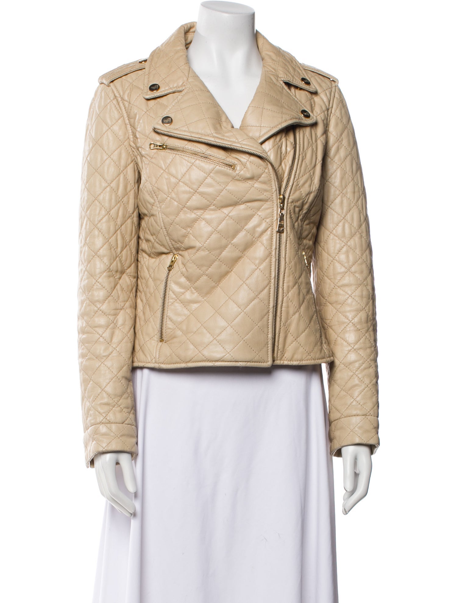 Love Moschino Goat Leather Biker Jacket