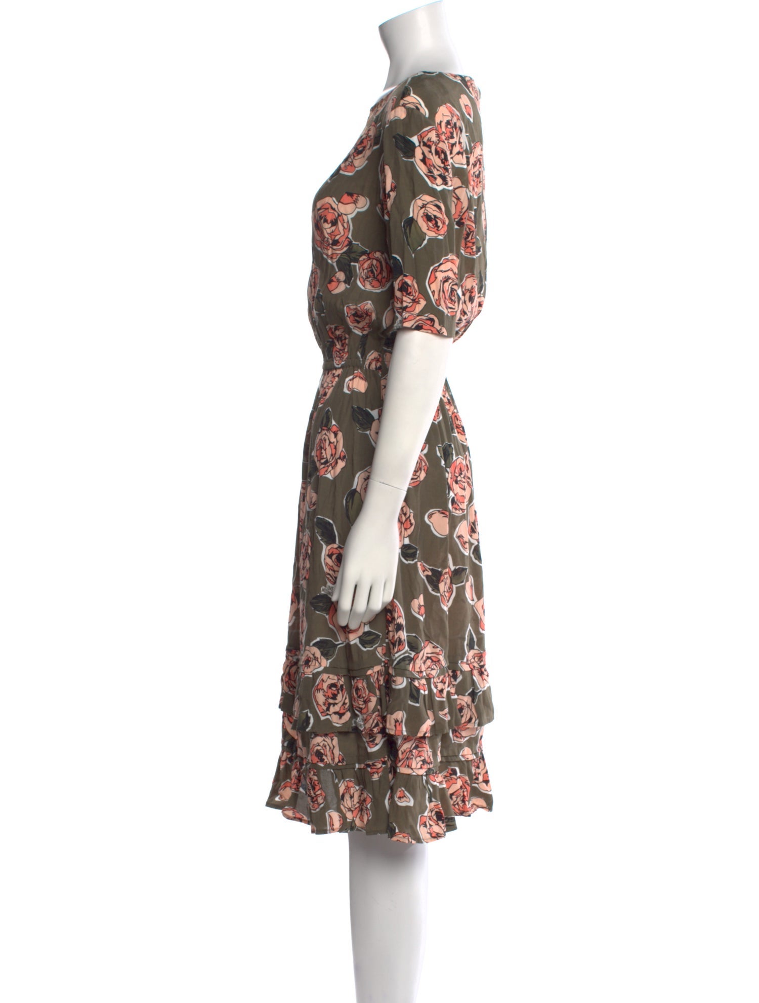 Love Moschino Floral Print Midi Length Dress