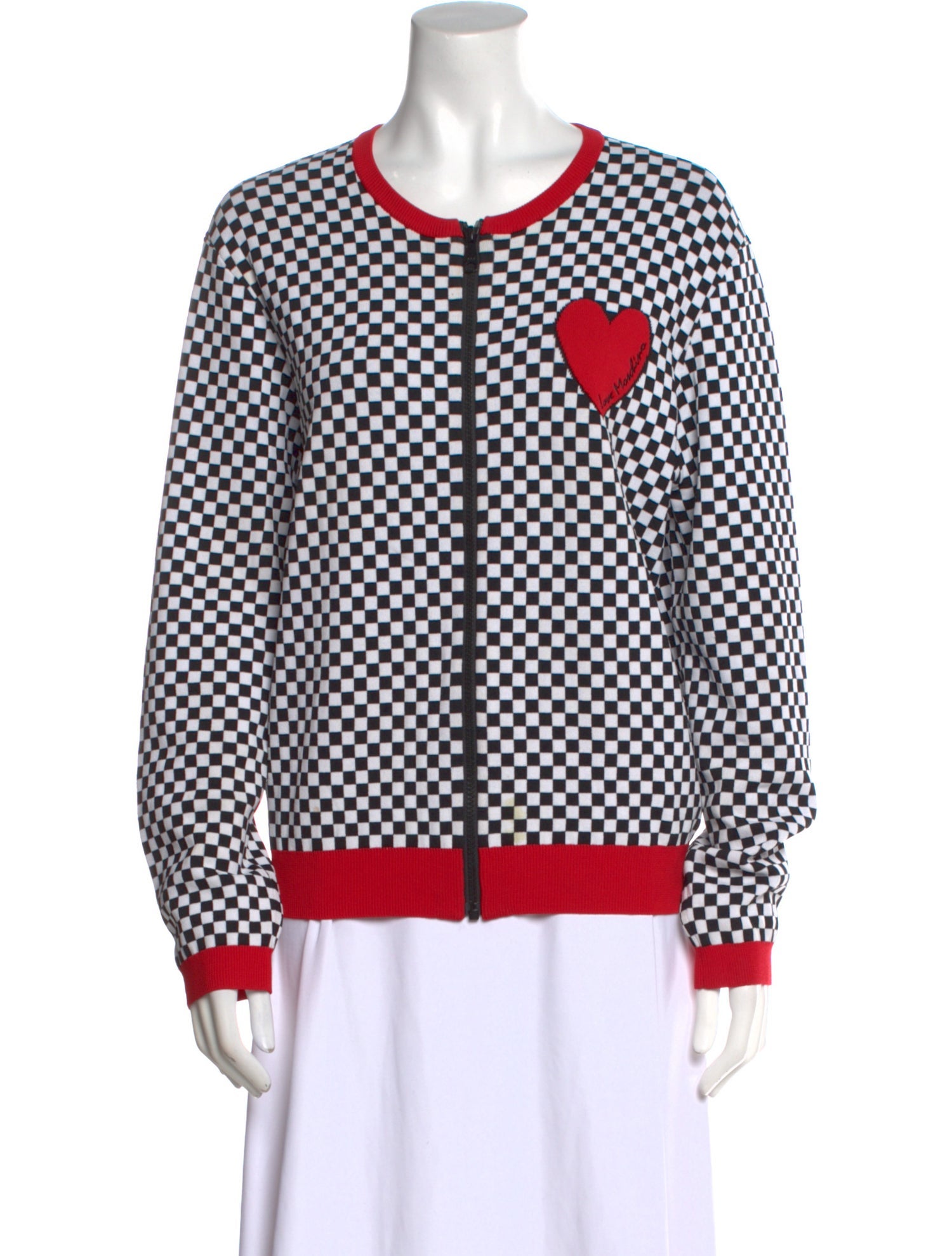 Love Moschino Printed Crew Neck Sweater