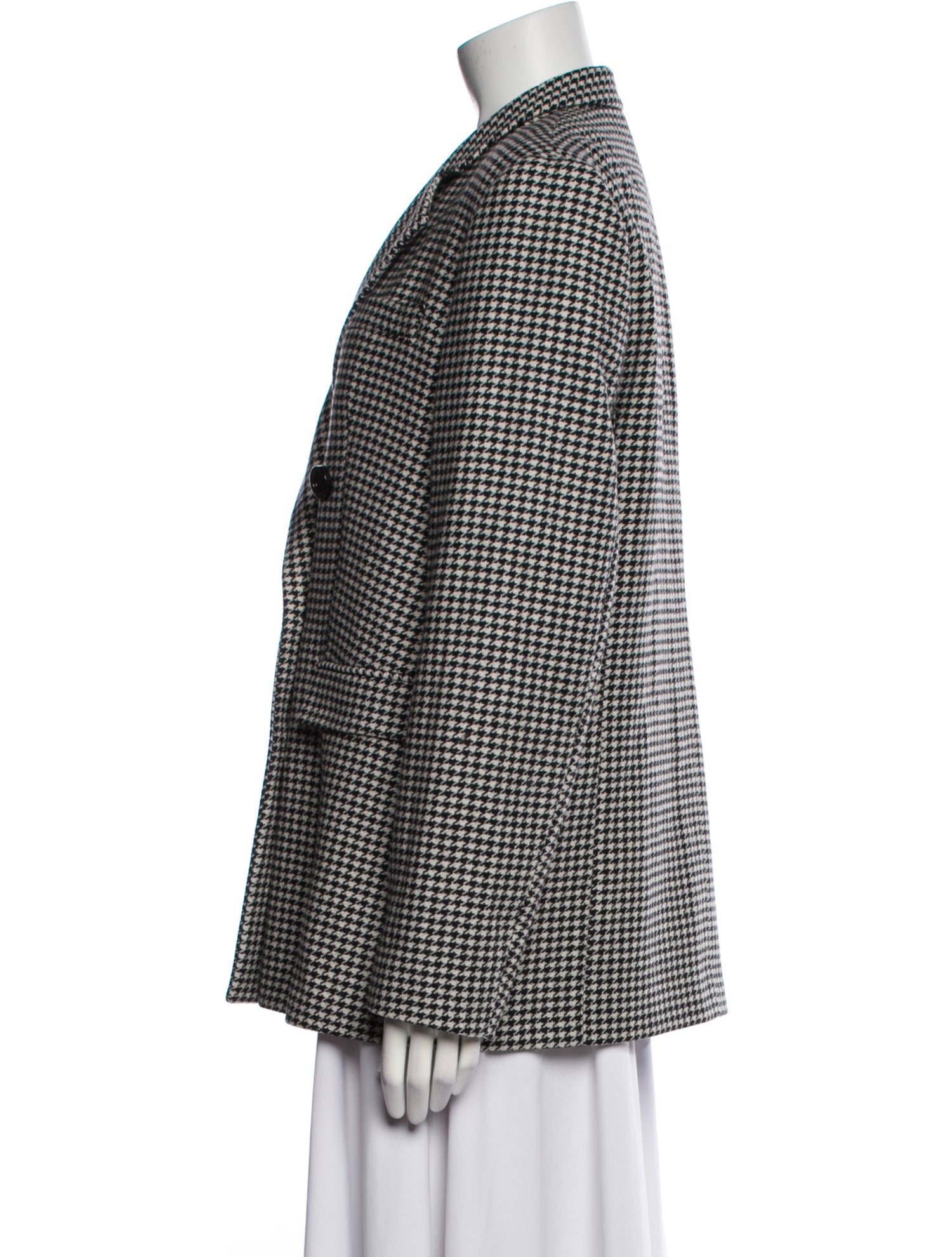 Love Moschino Wool Houndstooth Print Blazer