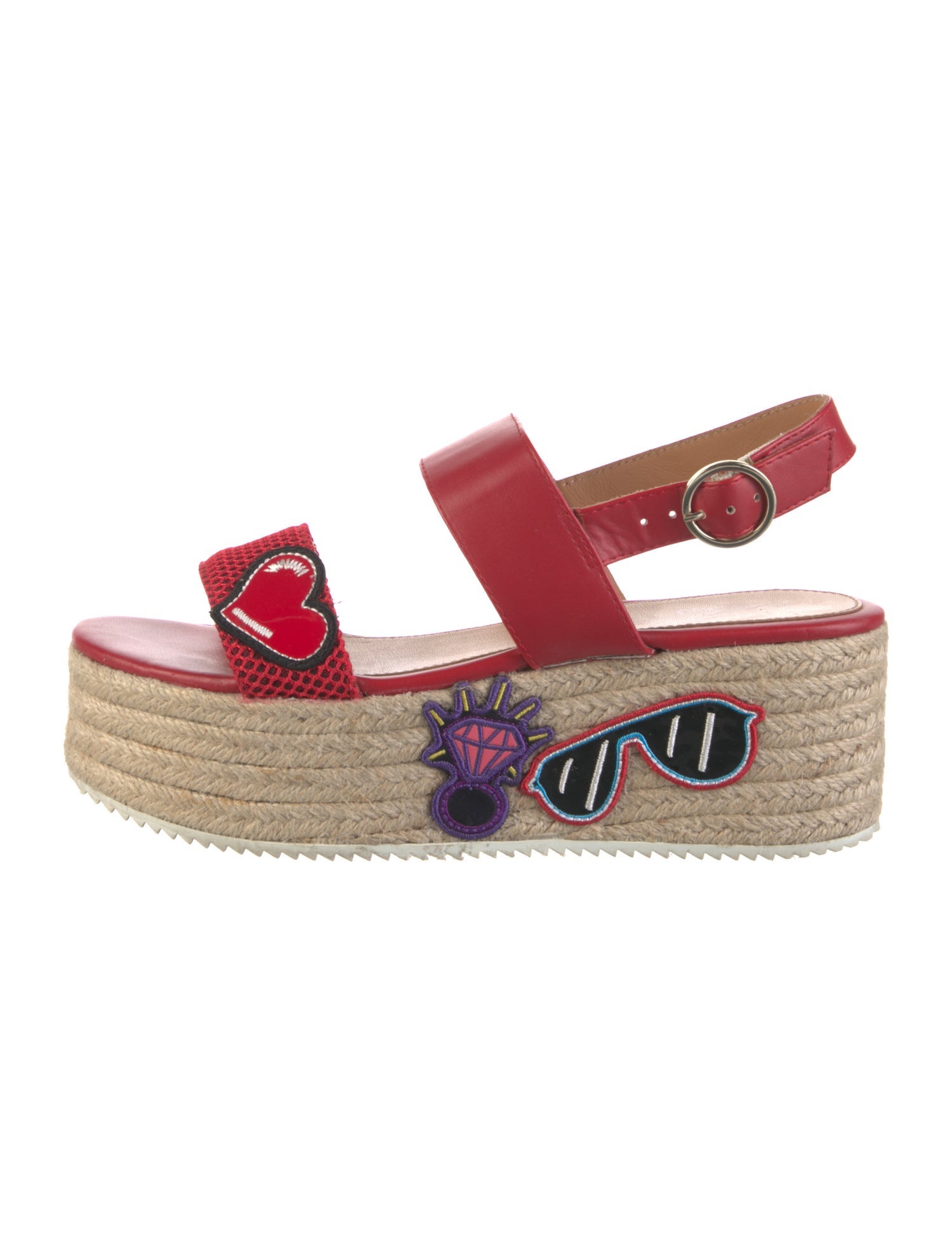 Love Moschino Leather Espadrilles