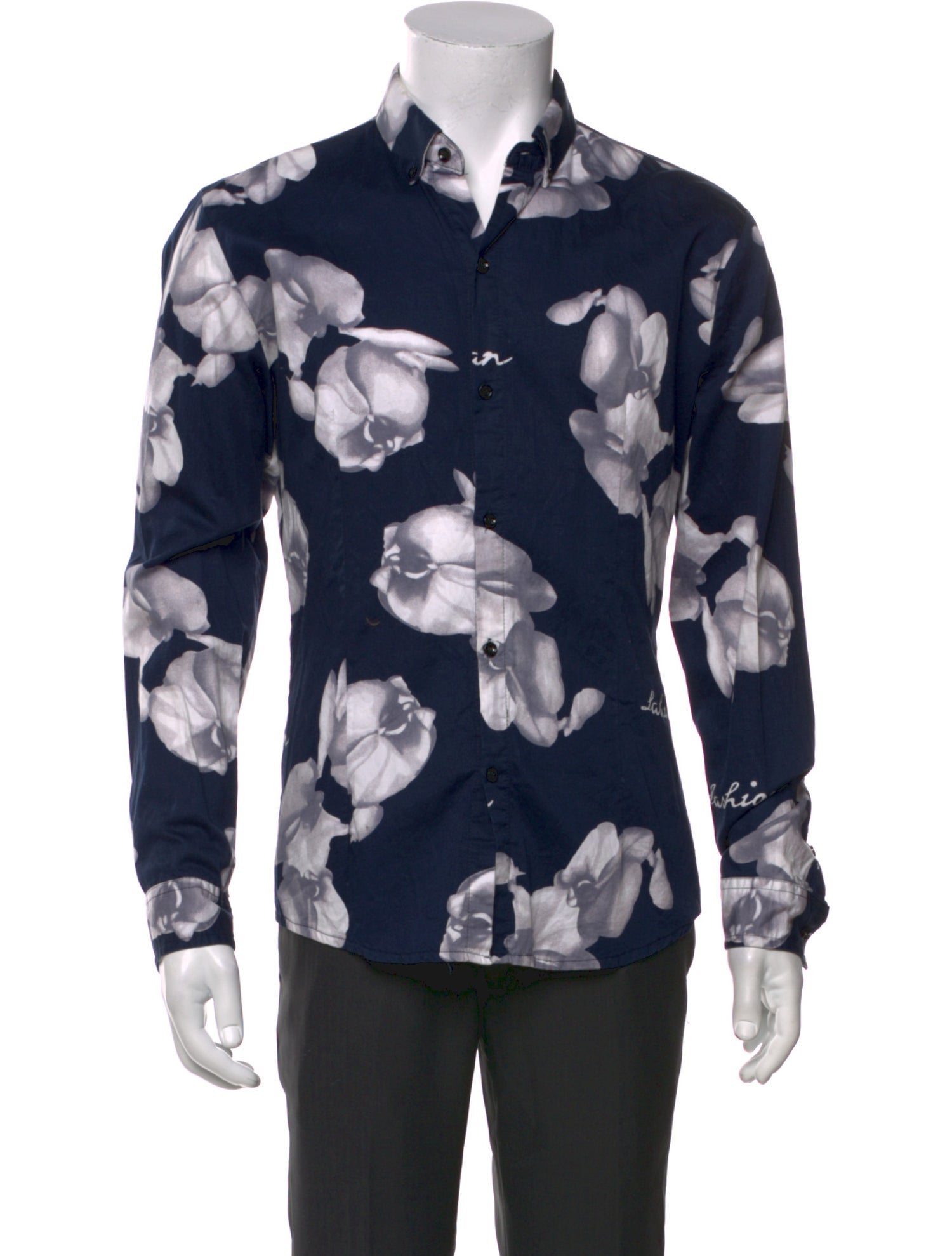 Love Moschino Floral Print Long Sleeve Shirt