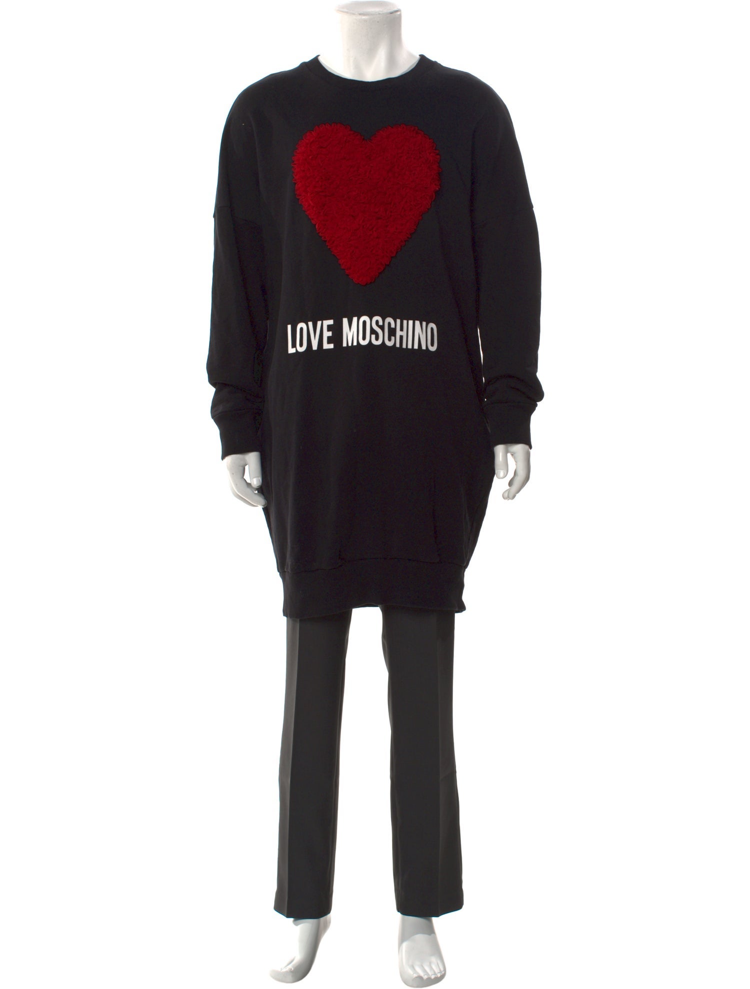 Love Moschino Graphic Print Crew Neck Sweatshirt