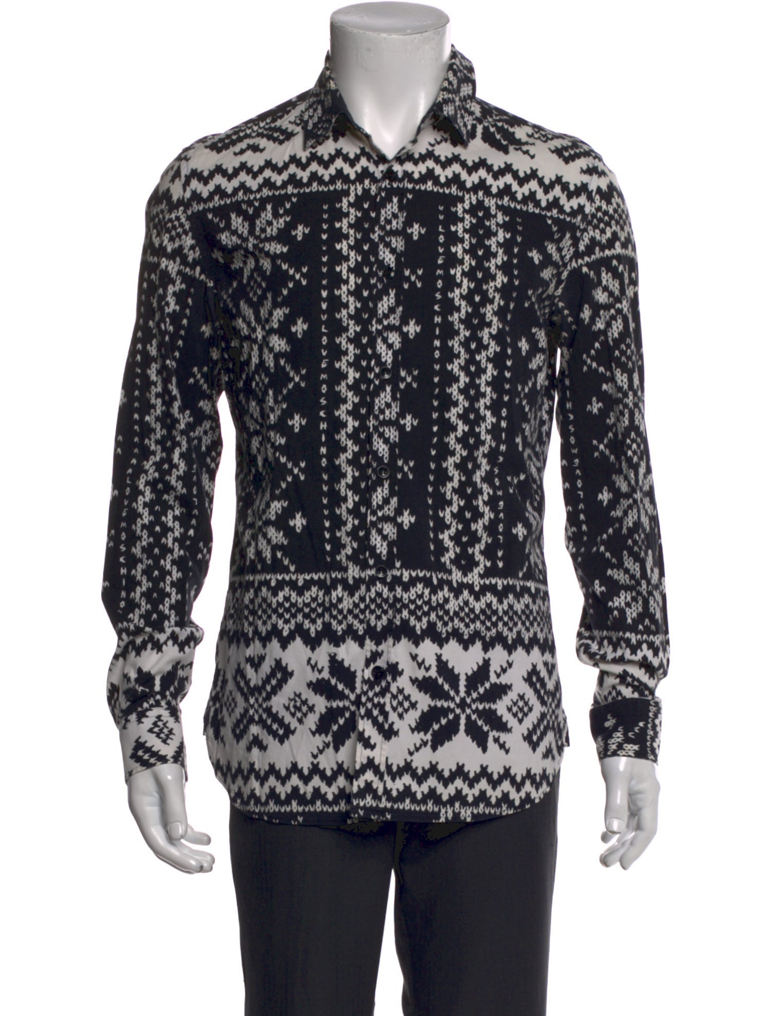 Love Moschino Printed Long Sleeve Shirt