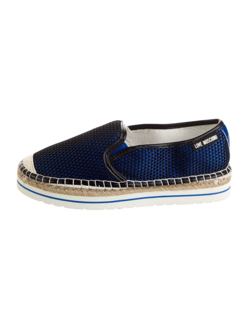 Love Moschino Mesh Printed Espadrilles