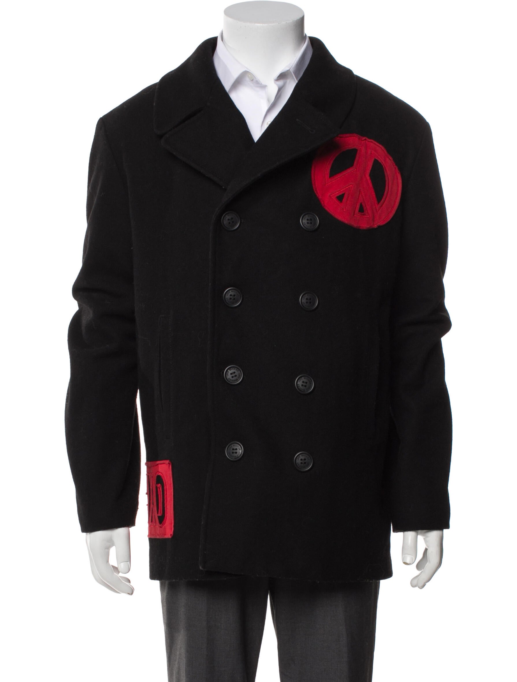 Love Moschino Graphic Print Peacoat