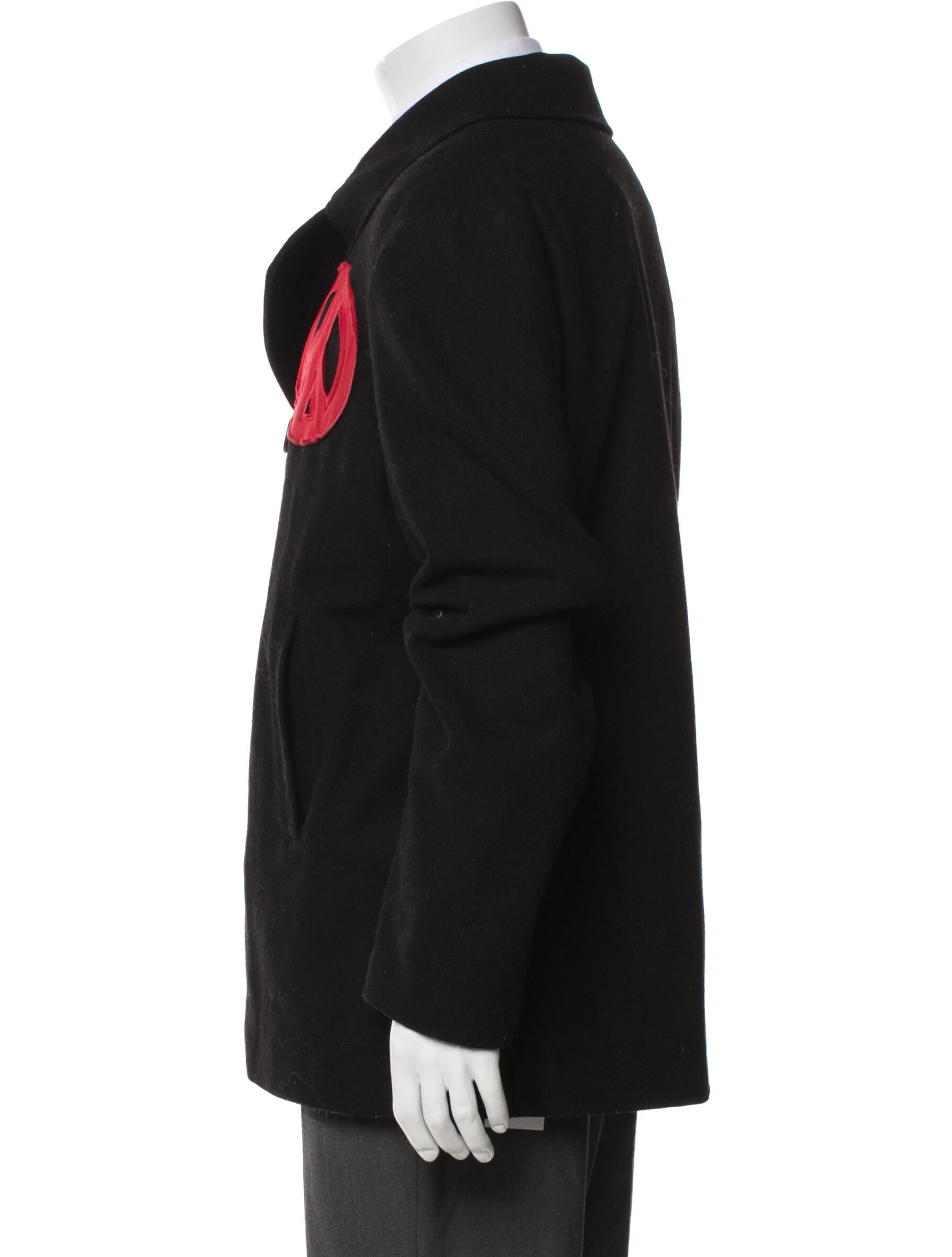 Love Moschino Graphic Print Peacoat