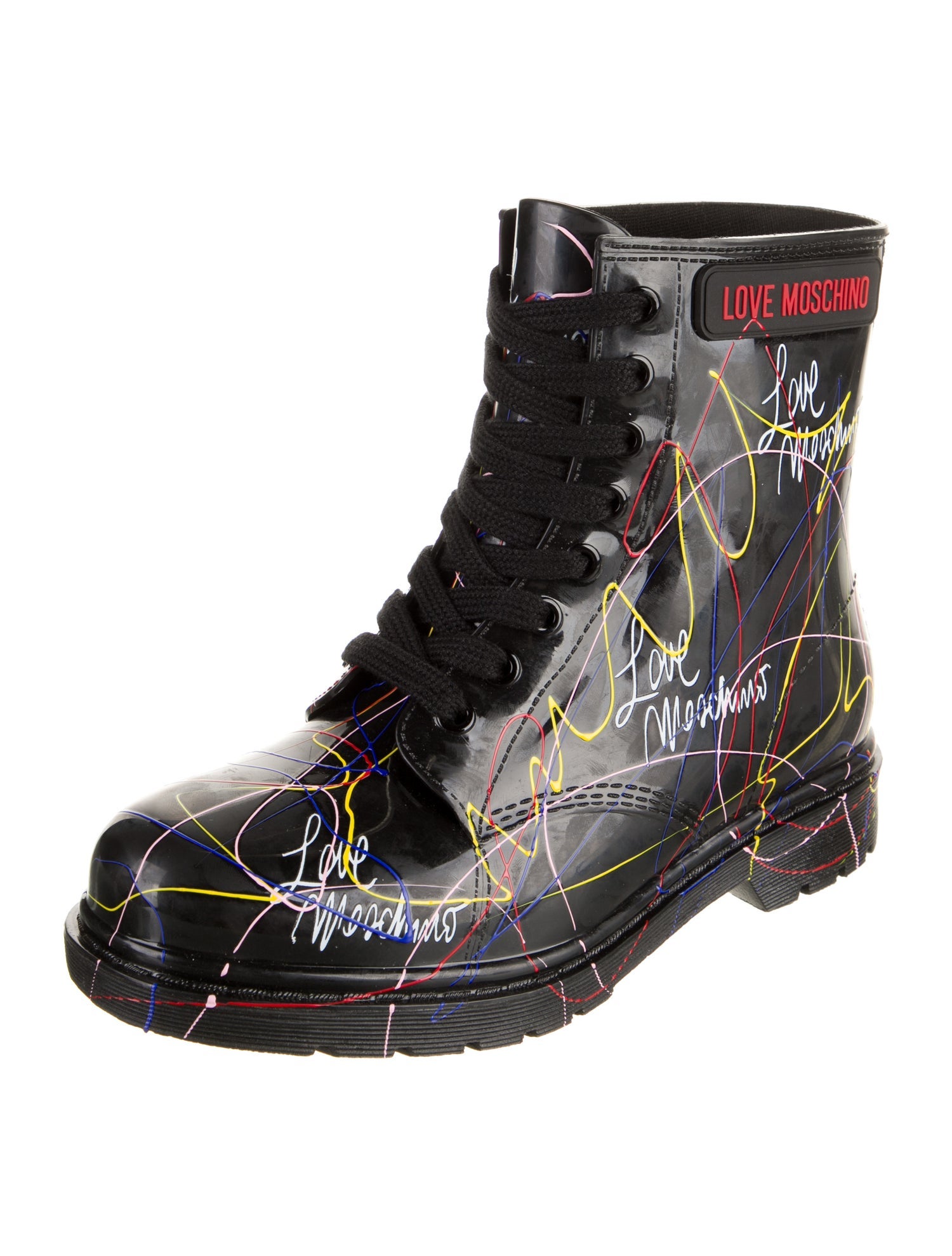 Love Moschino Rubber Printed Rain Boots