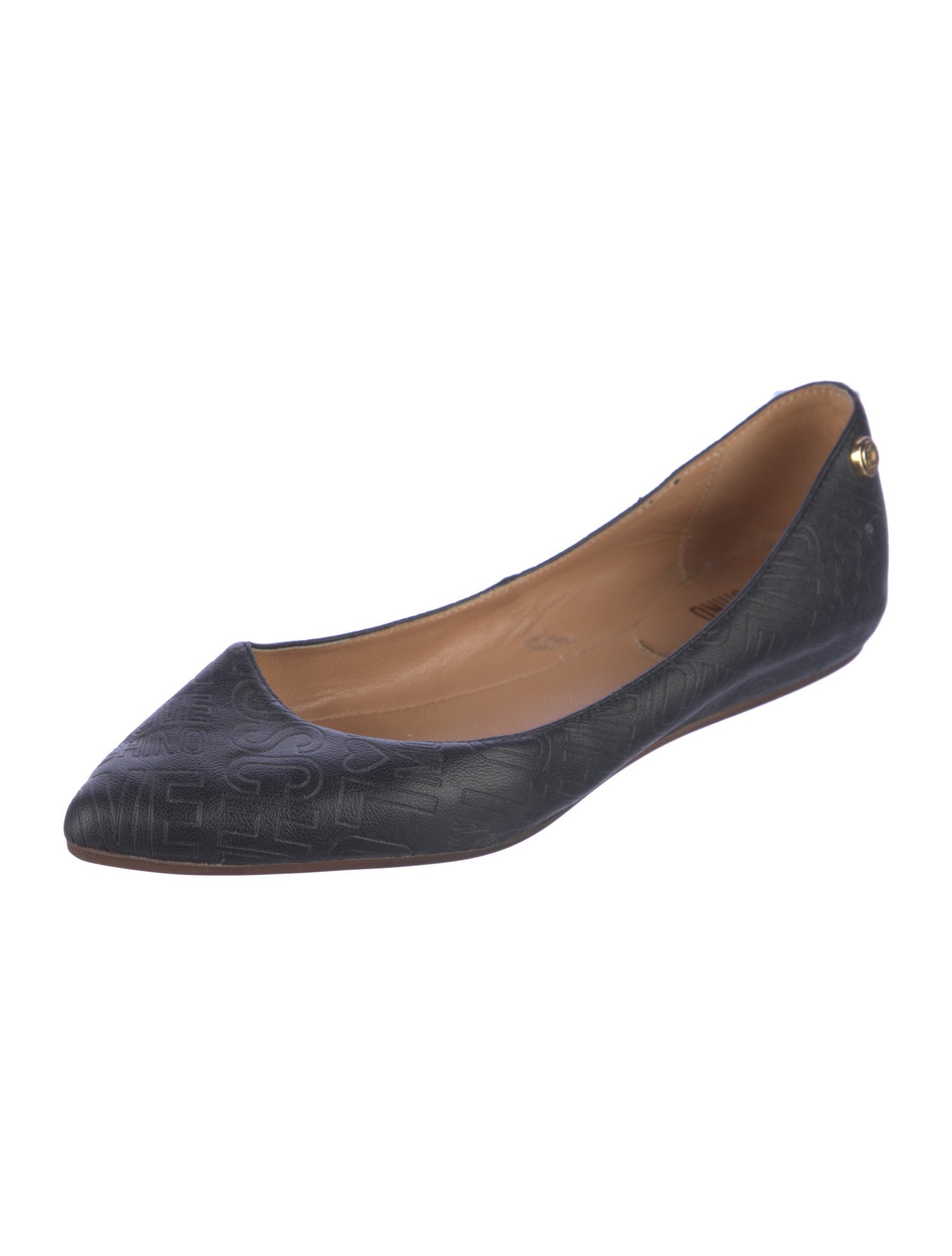 Love Moschino Leather Ballet Flats
