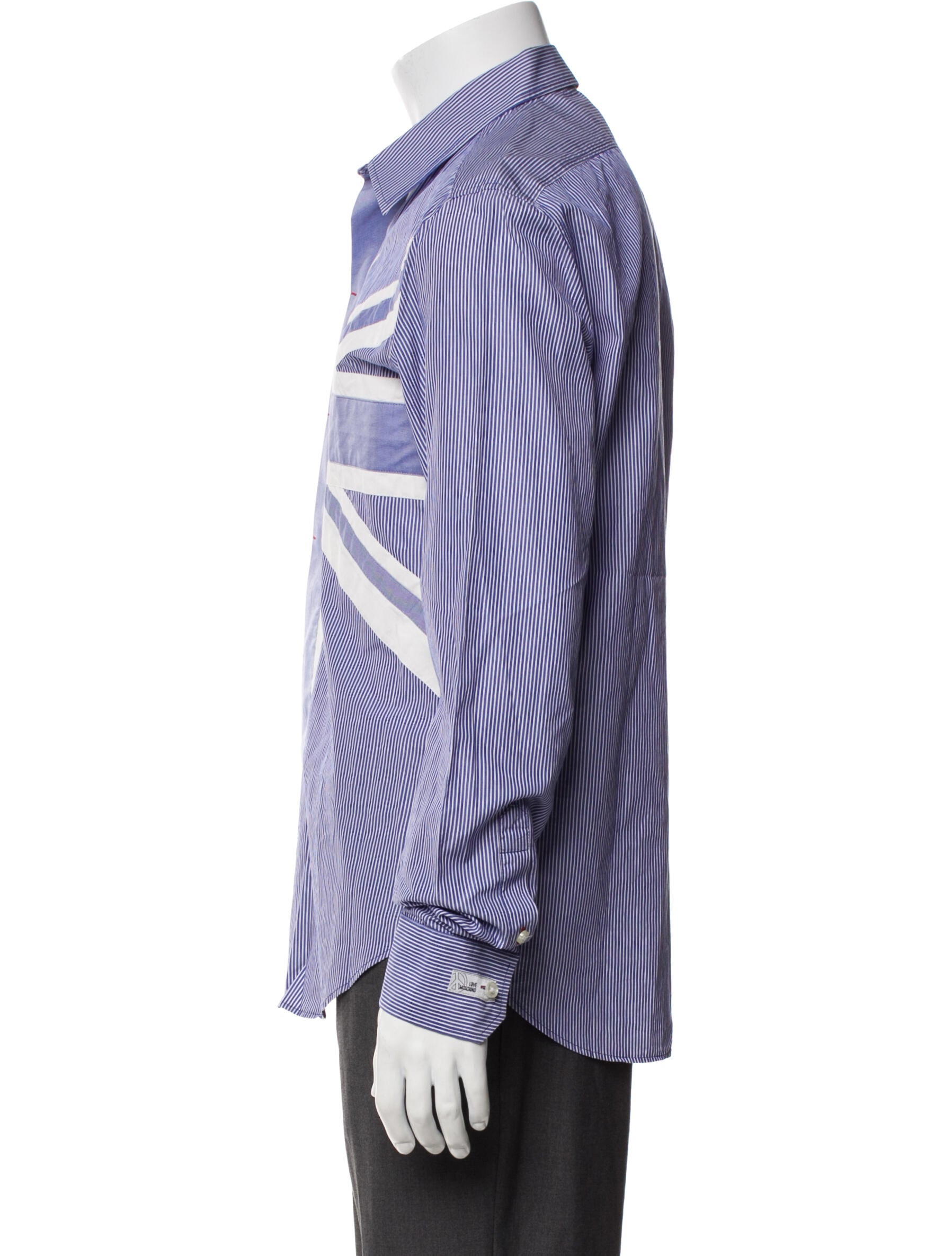 Love Moschino Striped Long Sleeve Shirt