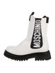 Love Moschino Patent Leather Graphic Print Chelsea Boots