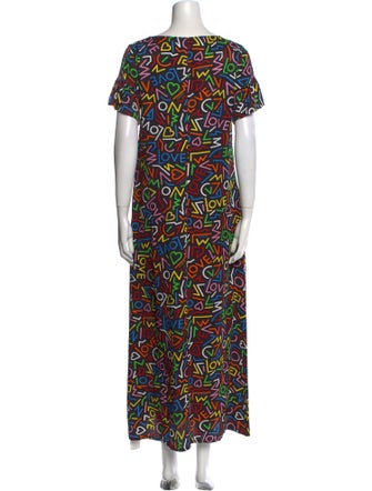 Love Moschino Silk Long Dress