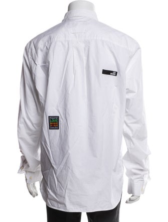 Love Moschino Graphic Print Long Sleeve Dress Shirt