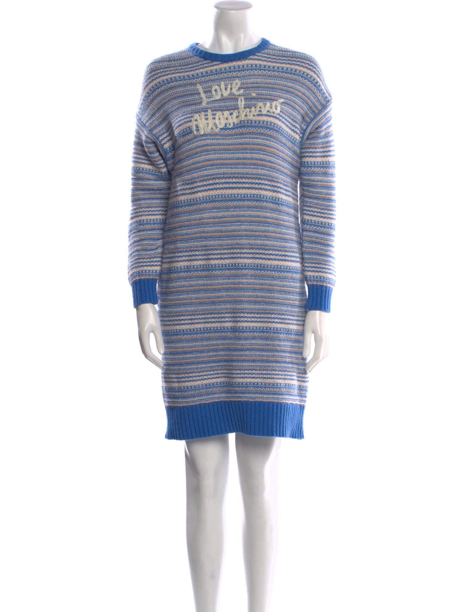 Love Moschino Striped Mini Dress