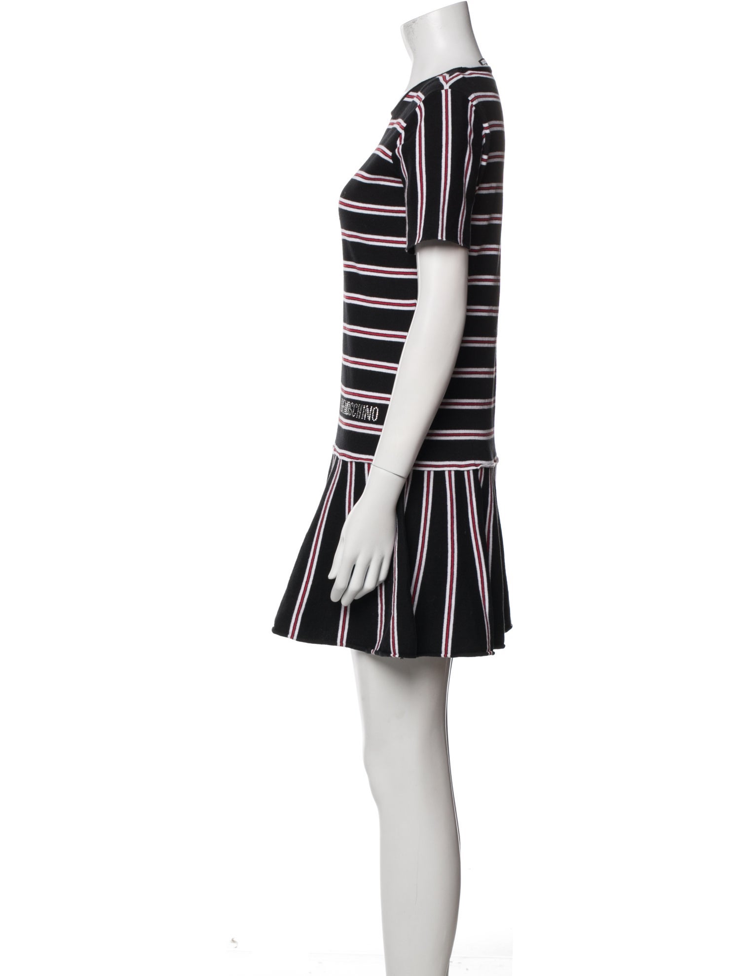 Love Moschino Striped Mini Dress