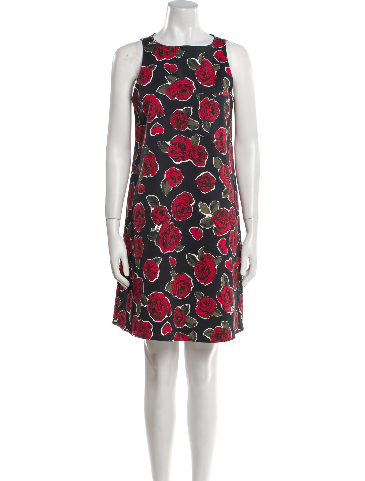 Love Moschino Floral Print Mini Dress
