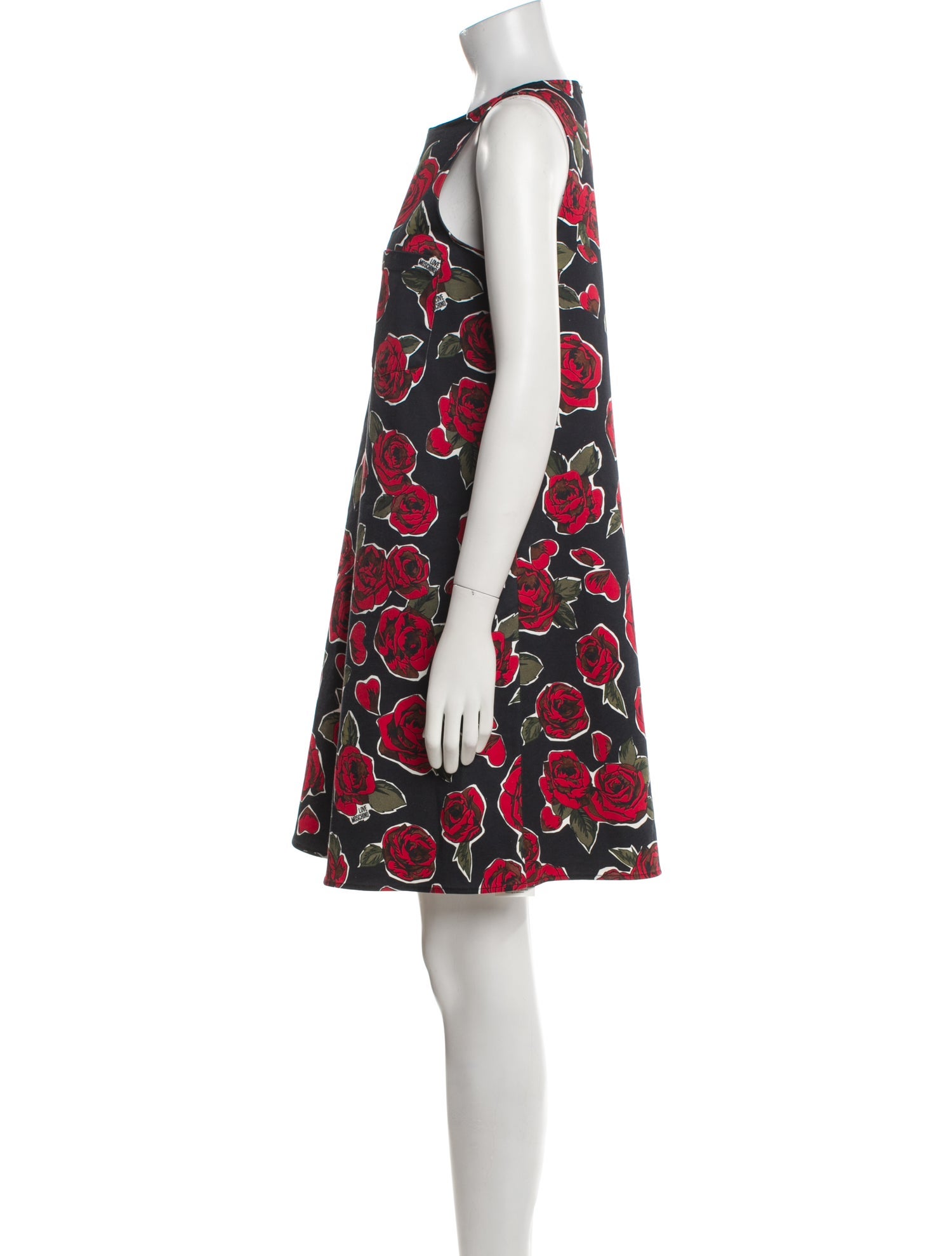 Love Moschino Floral Print Mini Dress