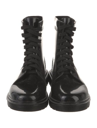 Love Moschino Rubber Graphic Print Rain Boots