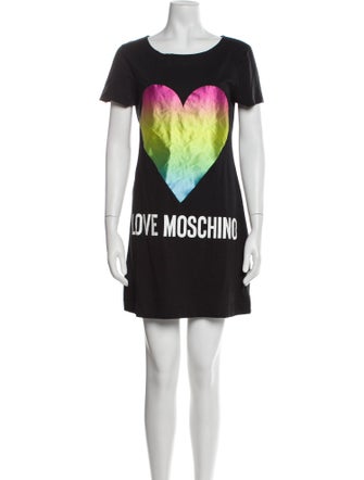 Love Moschino Printed Mini Dress
