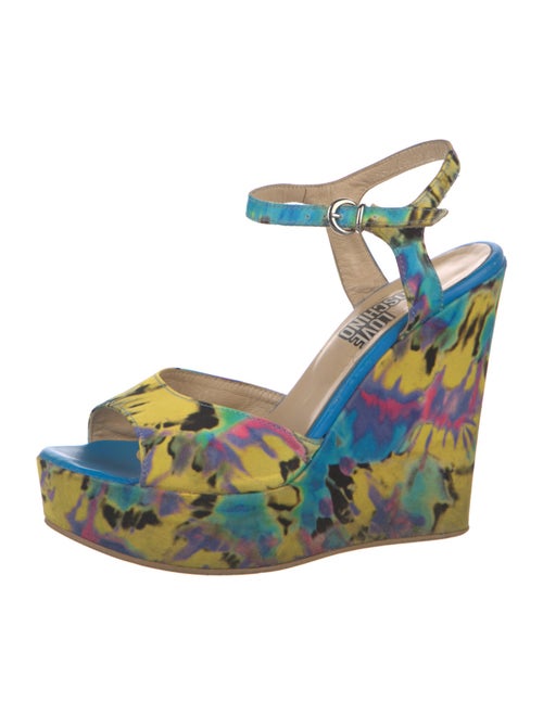 Love Moschino Printed Slingback Pumps