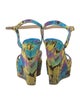Love Moschino Printed Slingback Pumps