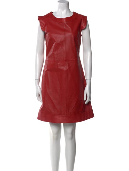 Love Moschino Lamb Leather Mini Dress